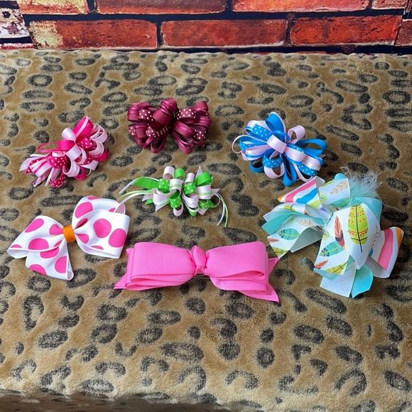 Other - 5 for $25🔥Bundle of 7 Clip Ribbon Bows